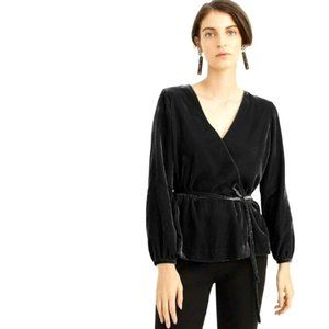 J Crew Velvet blouse